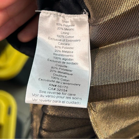 AMIT AGGARWAL Metalic Gold Skirt - Picture 5 of 6